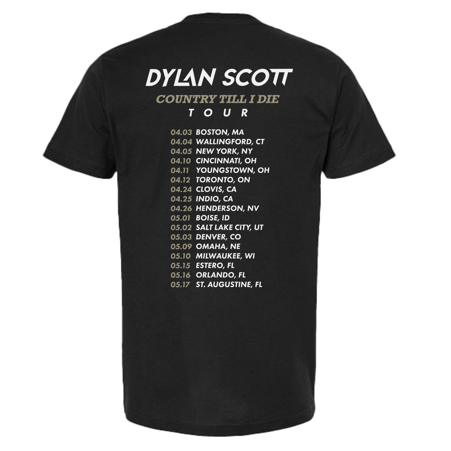 Country Til I Die Tour Tee