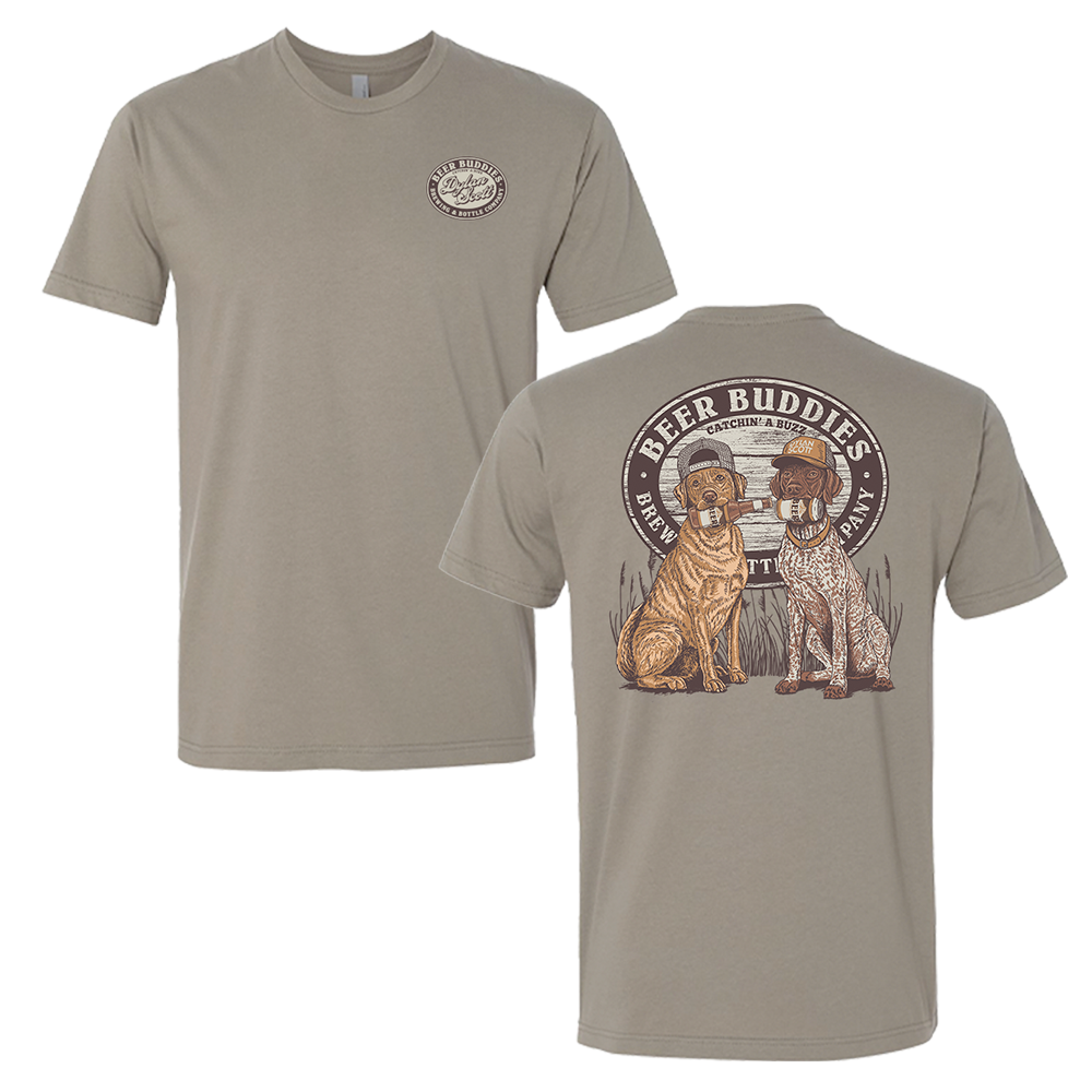 Beer Buddies Pup Tee - Grey