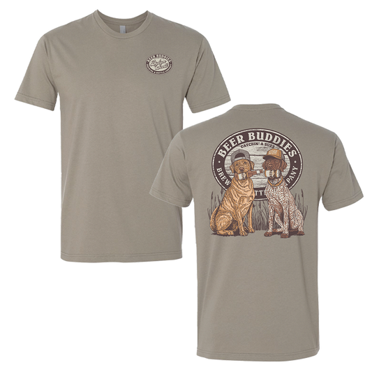 Beer Buddies Pup Tee - Grey