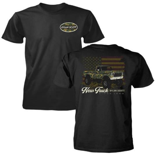 New Truck Tee - Black + Camo