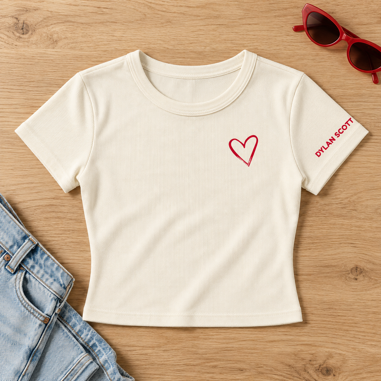 PRE-ORDER! Heart Crop Tee