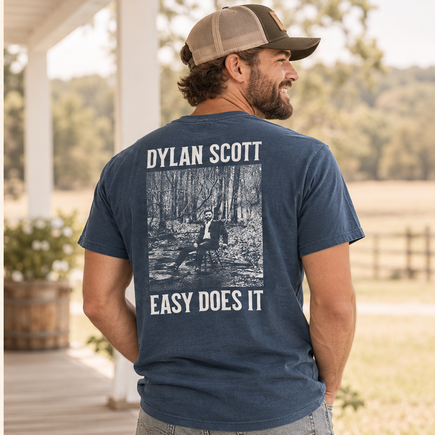 Easy Does It Tee - Blue — male lifestyle image