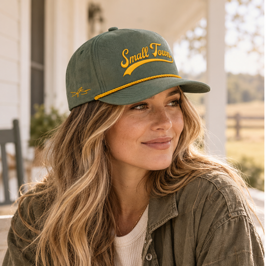 Small Town Hat — female lifestyle image