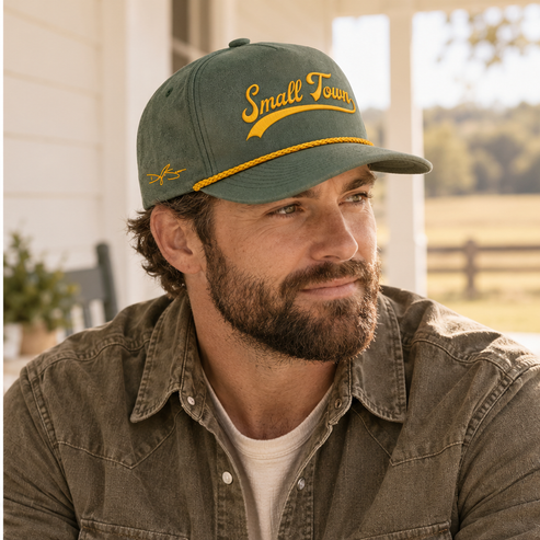 Small Town Hat — male lifestyle image